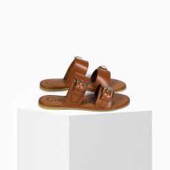 Sandales Femmes | Craie Studio Sandales Byron Tan Camel