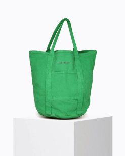 Grands Cabas | Craie Studio Petit Cabas Coton Mint Vert