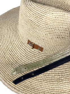 Chapeaux | Craie Studio Chapeau Fedora Raphia Naturel Blanc