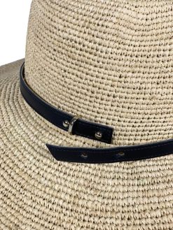 Chapeaux | Craie Studio Chapeau Fedora Raphia Naturel Blanc