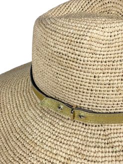 Chapeaux | Craie Studio Chapeau Fedora Raphia Naturel Blanc