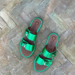 Sandales Femmes | Craie Studio Sandales Byron Tropic Vert