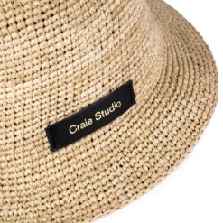 Chapeaux | Craie Studio Chapeau Bob Raphia Naturel Beige