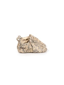 Chaussons Bebes | Craie Studio Chausson A Flowers Nude Beige