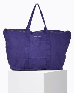 Grands Cabas | Craie Studio Sac 48H Coton Navy Bleu