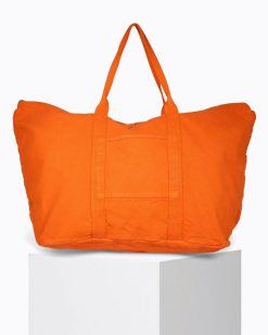 Grands Cabas | Craie Studio Sac 48H Coton Parrot Orange