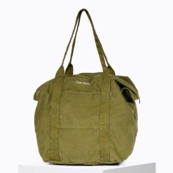 Grands Cabas | Craie Studio Sac 24H Coton Vert Kaki