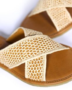 Sandales Femmes | Craie Studio Sandales Infiniti Raffia Beige