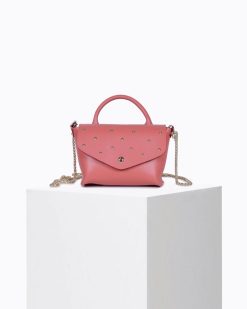 Sacs Bandoulieres | Craie Studio Sac Ecrin Stud Rose