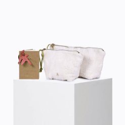 Beach Club | Craie Studio Pochette Mini Sable Eponge Panthere Ecru Blanc