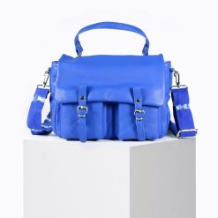 Sacs Bandoulieres | Craie Studio Besace Mini Maths Bluebaby Bleu