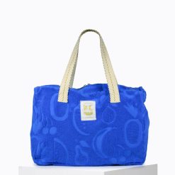 Beach Club | Craie Studio Sac Hossegor Eponge Fruit Cyan Bleu