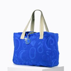 Beach Club | Craie Studio Sac Hossegor Eponge Fruit Cyan Bleu