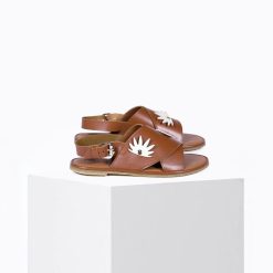 Sandales Femmes | Craie Studio Sandales Soul Feuille Tan Camel