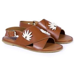 Sandales Femmes | Craie Studio Sandales Soul Feuille Tan Camel