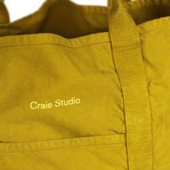 Grands Cabas | Craie Studio Petit Cabas Coton Epices Jaune