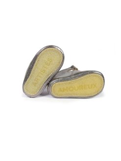 Chaussons Bebes | Craie Studio Chausson B Poudre Argent