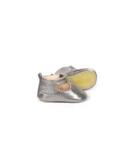 Chaussons Bebes | Craie Studio Chausson B Poudre Argent