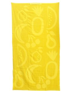 Beach Club | Craie Studio Serviette Beach Fruit Lemon Jaune