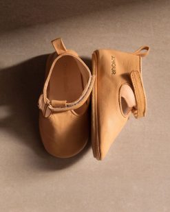 Chaussons Bebes | Craie Studio Chausson B Caramel Camel