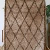 Tapis Et Les Miroirs | Craie Studio Tapis Losange Taupe Beige