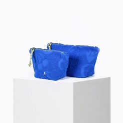 Beach Club | Craie Studio Pochette Sable Eponge Fruit Cyan Bleu