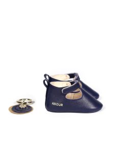 Chaussons Bebes | Craie Studio Chausson B Marine Bleu