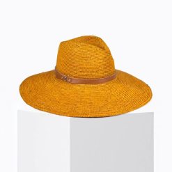 Chapeaux | Craie Studio Chapeau Fed A Raphia Golden Or