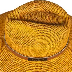 Chapeaux | Craie Studio Chapeau Fed A Raphia Golden Or