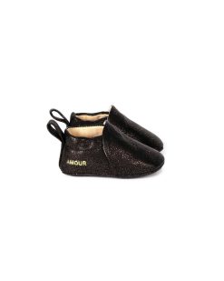 Chaussons Bebes | Craie Studio Chausson A Pepite Noir