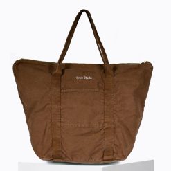 Grands Cabas | Craie Studio Sac 24H Coton Chocolat Camel