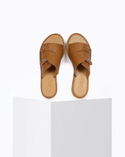 Sandales Femmes | Craie Studio Sandales Antiparos Turron Camel