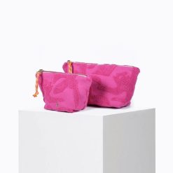 Beach Club | Craie Studio Pochette Mini Sable Eponge Panthere Fushia Rose