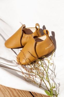 Chaussons Bebes | Craie Studio Chausson A Curry Jaune