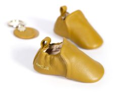 Chaussons Bebes | Craie Studio Chausson A Curry Jaune