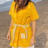 Beach Club | Craie Studio Peignoir Miami Eponge Fruit Jaune