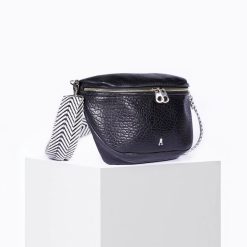 Belt Bags | Craie Studio Big Banane Bubble Noir