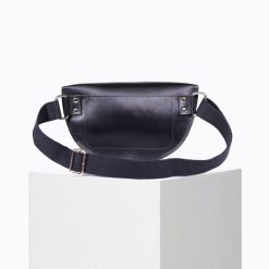 Belt Bags | Craie Studio Banane Smile Box Python Full Noir