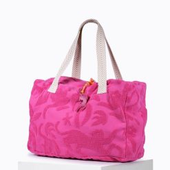 Beach Club | Craie Studio Sac Hossegor Eponge Panthere Fushia Rose