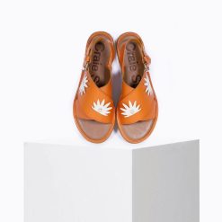 Sandales Femmes | Craie Studio Sandales Soul Feuille Fanta Orange