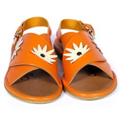 Sandales Femmes | Craie Studio Sandales Soul Feuille Fanta Orange