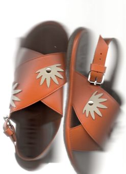 Sandales Femmes | Craie Studio Sandales Soul Feuille Fanta Orange