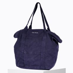 Grands Cabas | Craie Studio Sac 24H Coton Encre Bleu