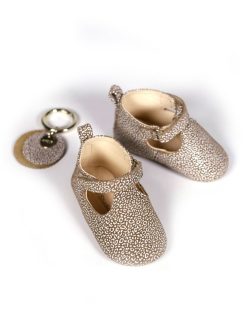 Chaussons Bebes | Craie Studio Chausson B Leo Taupe