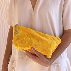 Beach Club | Craie Studio Pochette Sable Eponge Fruit Jaune