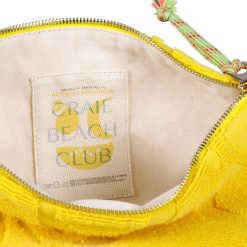 Beach Club | Craie Studio Pochette Mini Sable Eponge Fruit Jaune