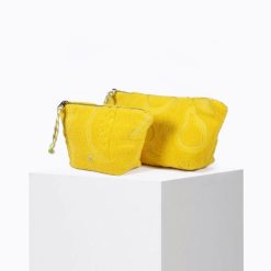 Beach Club | Craie Studio Pochette Mini Sable Eponge Fruit Jaune