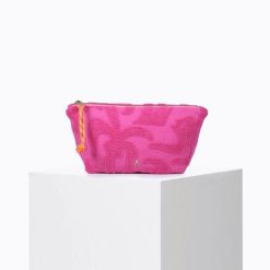 Beach Club | Craie Studio Pochette Sable Eponge Panthere Fushia Rose