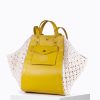 Grands Cabas | Craie Studio Sac Link Macrame Tournesol Jaune