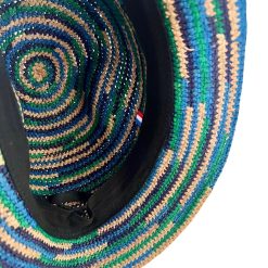 Chapeaux | Craie Studio Chapeau Bob Raphia Pacifique Bleu